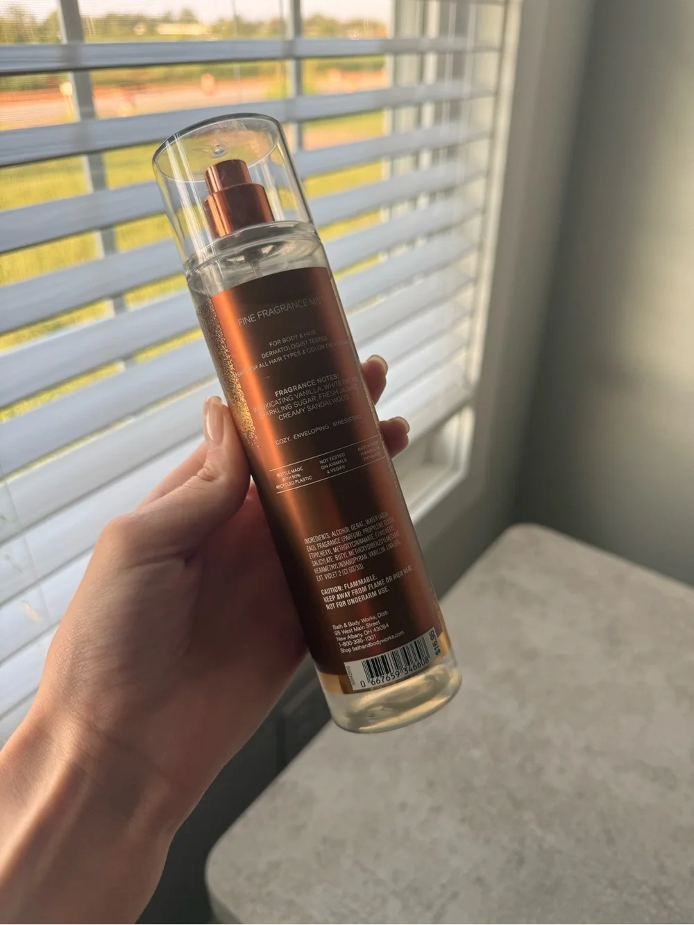 Bath & Body Works Warm Vanilla Sugar Fine Fragrance Mist - Warm Brown